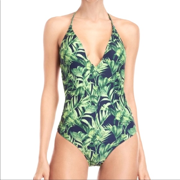 Onia Palm Leaf One Piece Swimsuit - Picture 2 of 7
